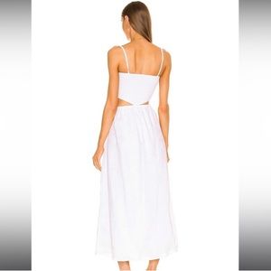 Faithfull the Brand White Midi Dress